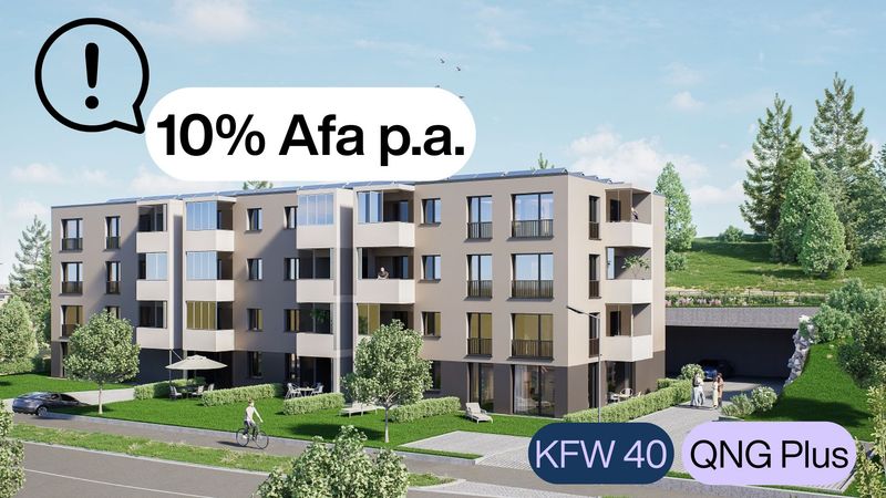 10 % Afa - Moderne 2 Zi. Wohnung mit Süd-Loggia WHG 12